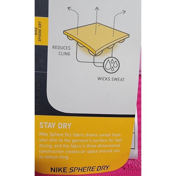 Nike Sphere Dry Womens‎ Pink Pants Ankle Zip Pocket Mid Rise Size XL NWT - Picture 7 of 10